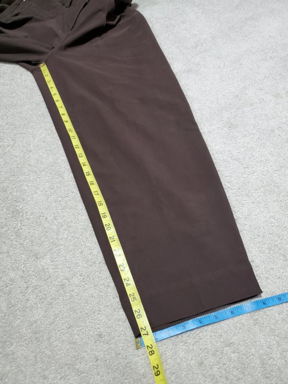 LULULEMON City Sleek Hi-Rise 27" Barrel-Leg Pant Espresso Sz 28 Light Utilitech - Picture 14 of 14